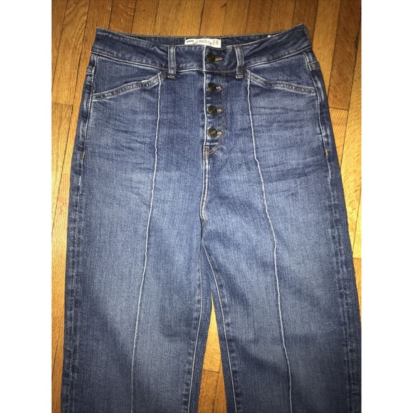 Fat Face UK Eco Denim Elise Wide Leg High Rise Jeans Size 6L - Picture 2 of 8